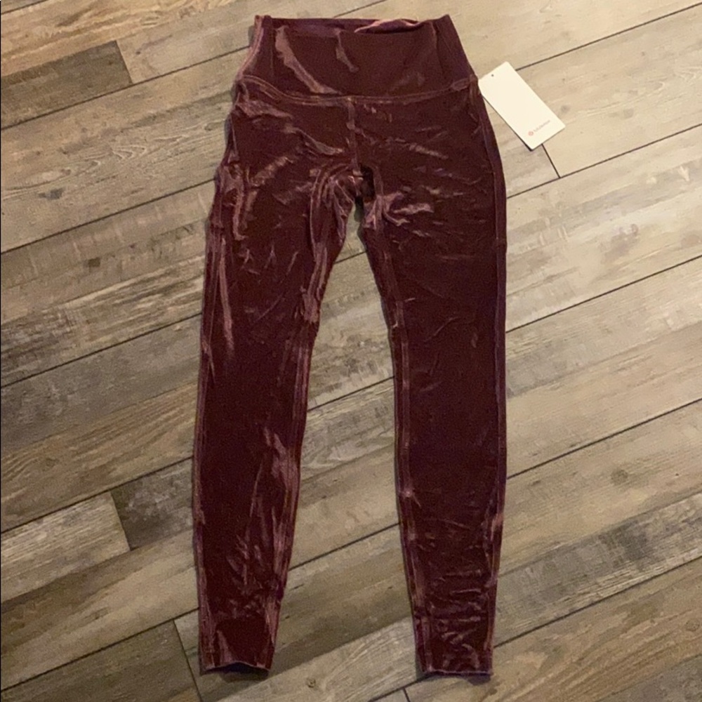 Purple Lululemon Velvet Leggings